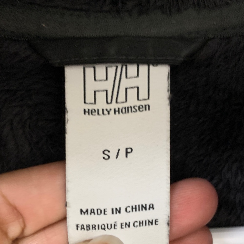 Black Helly Hansen Hooded Soft Shell Jacket Trail Coat Workwear S/P Hiking - Picture 5 of 9